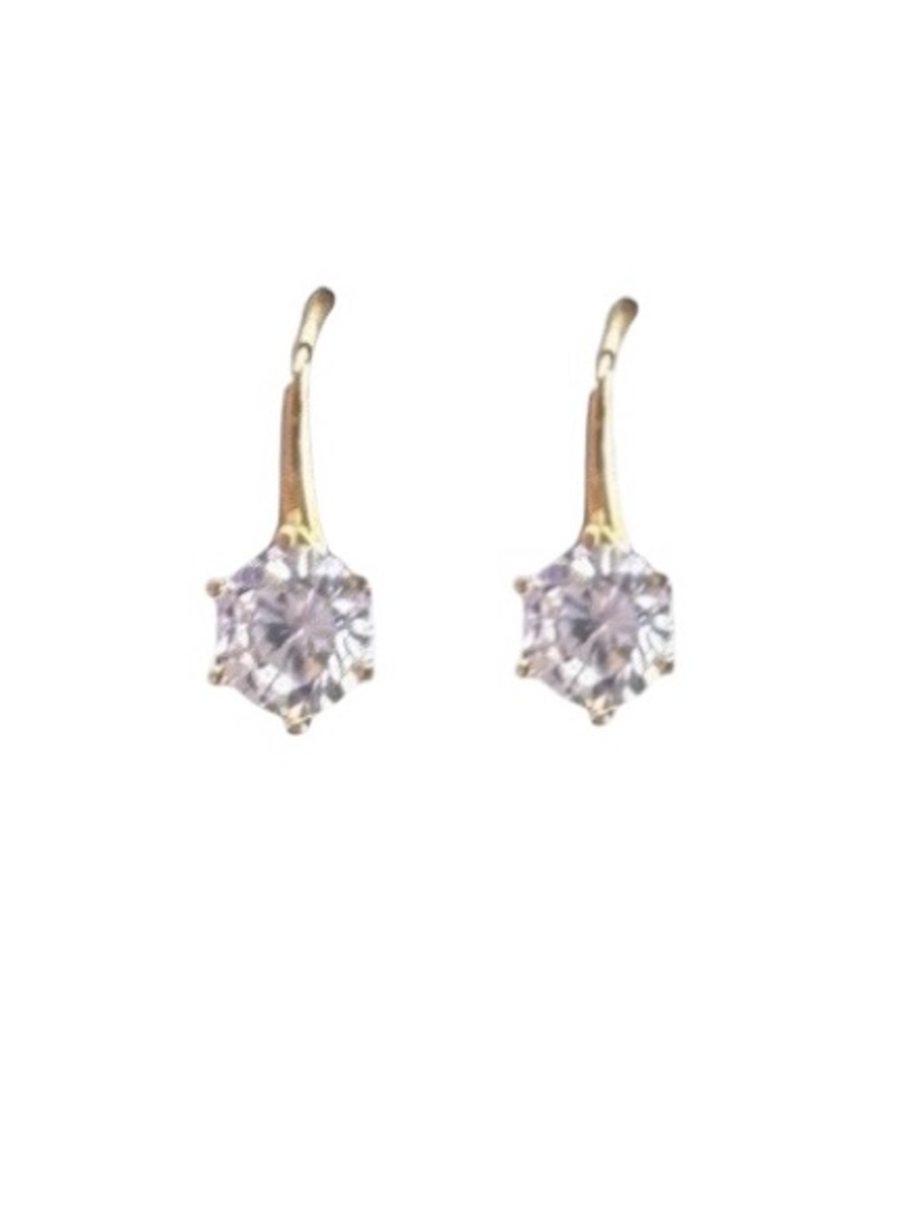 Anthropologie Small CZ and Gold earrings, NWT